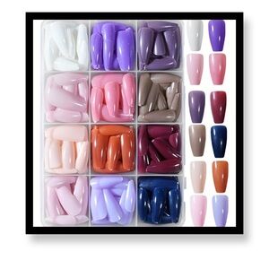 🆕 (In package)Colorful Press-On Nail Set